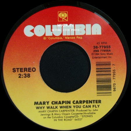 Mary Chapin Carpenter - Why Walk When You Can Fly / Stones In The Road side A