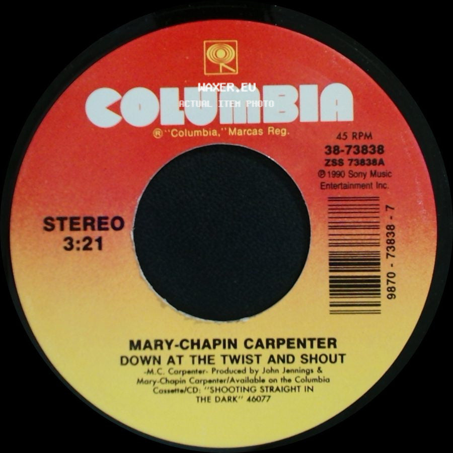 Mary-Chapin Carpenter - Halley Came To Jackson / Down At The Twist And Shout side B
