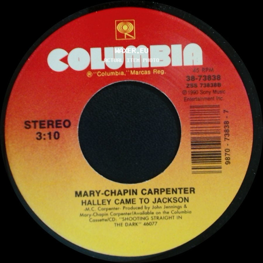 Mary-Chapin Carpenter - Down At The Twist And Shout / Halley Came To Jackson side B