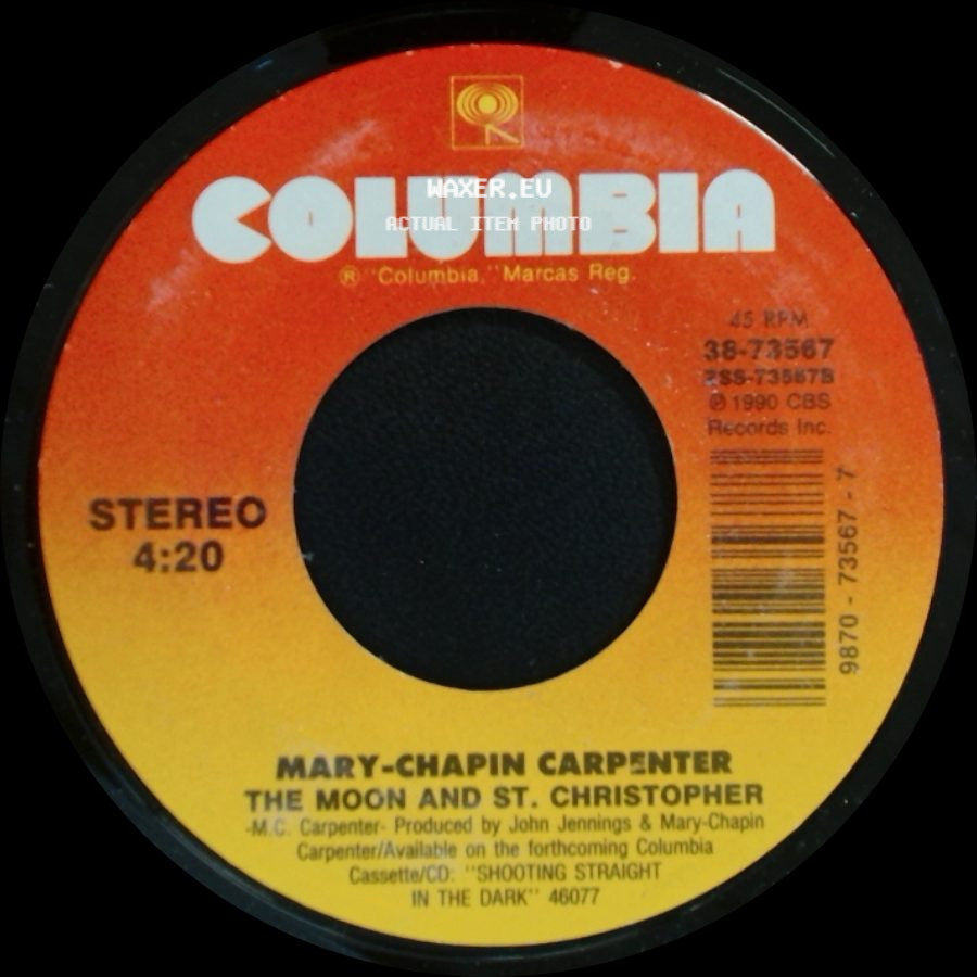 Mary-Chapin Carpenter - The Moon And St. Christopher / You Win Again side A