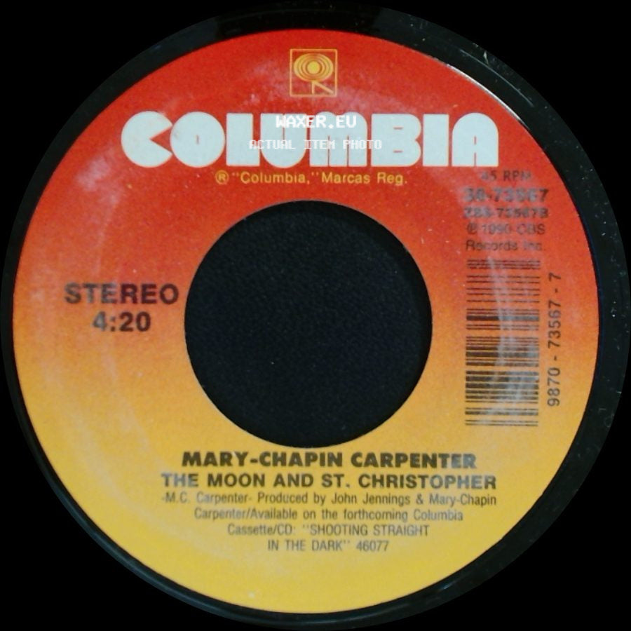 Mary-Chapin Carpenter - The Moon And St. Christopher / You Win Again side A