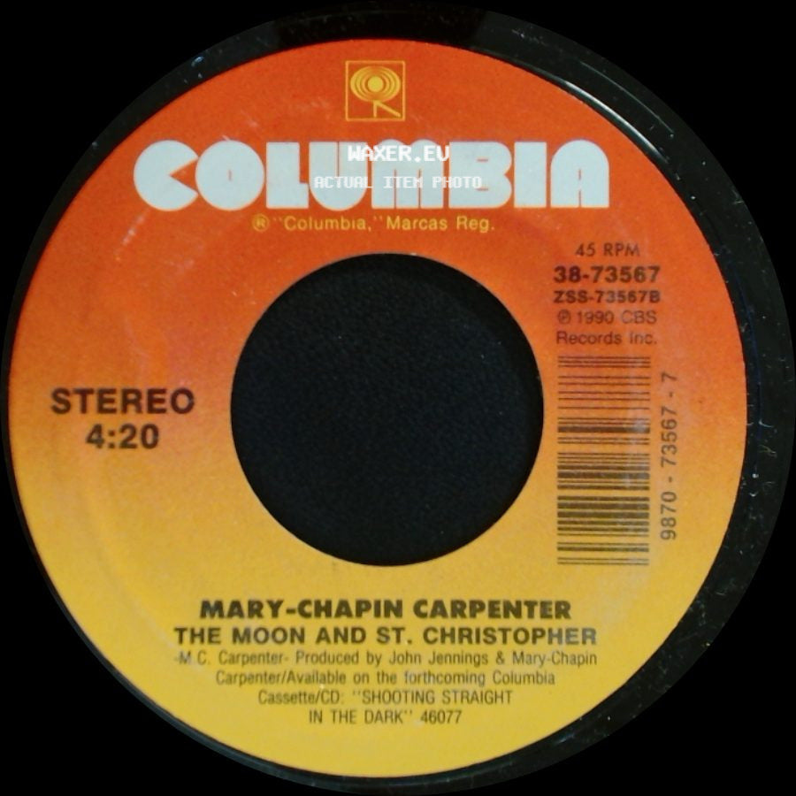 Mary-Chapin Carpenter - The Moon And St. Christopher / You Win Again side A