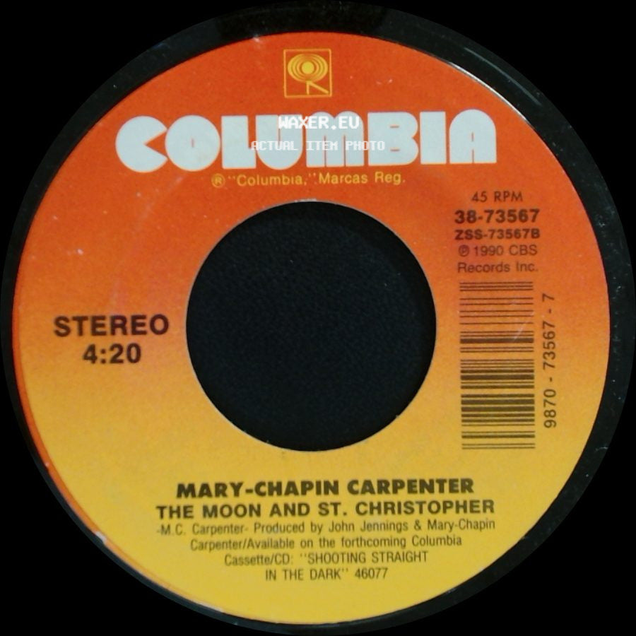 Mary-Chapin Carpenter - You Win Again / The Moon And St. Christopher side B