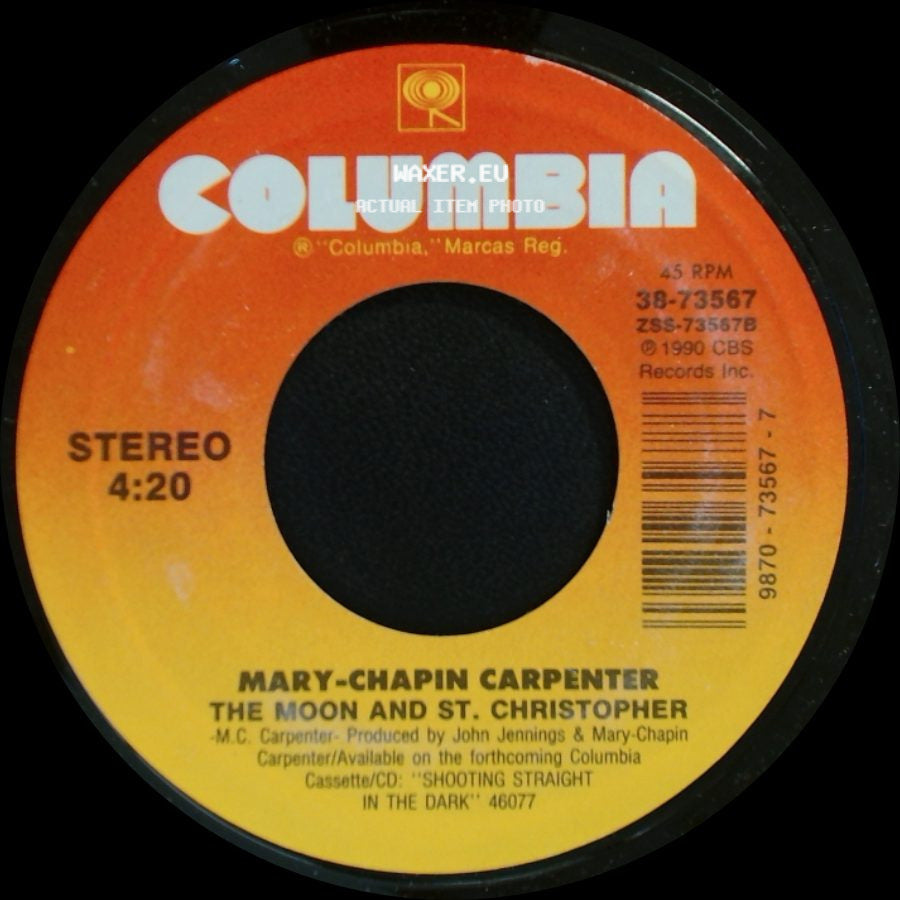 Mary-Chapin Carpenter - The Moon And St. Christopher / You Win Again side A