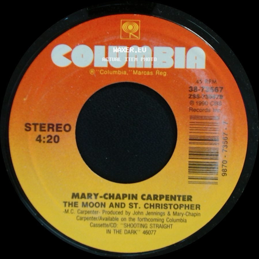 Mary-Chapin Carpenter - The Moon And St. Christopher / You Win Again side A