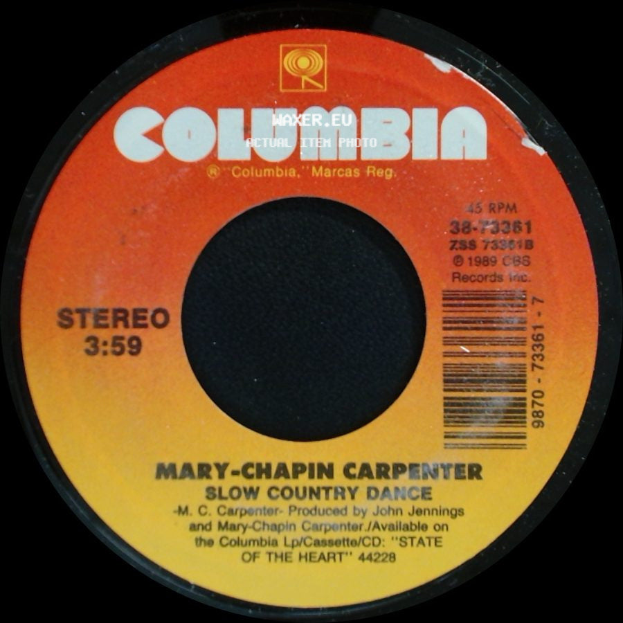 Mary-Chapin Carpenter - Slow Country Dance / Something Of A Dreamer side A