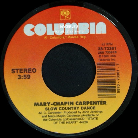 Mary-Chapin Carpenter - Slow Country Dance / Something Of A Dreamer side A