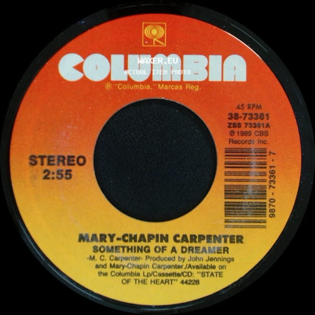 Mary-Chapin Carpenter - Slow Country Dance / Something Of A Dreamer side B