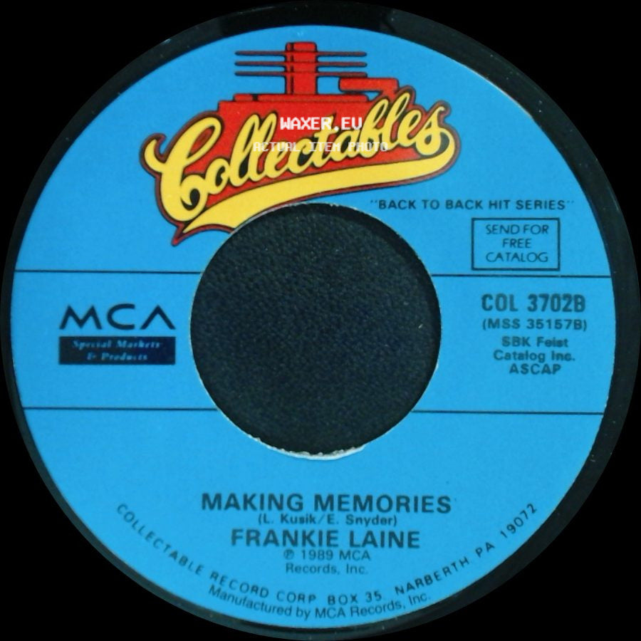 Frankie Laine - I'll Take Care Of Your Cares / Making Memories side B