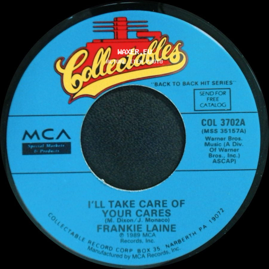 Frankie Laine - Making Memories / I'll Take Care Of Your Cares side B