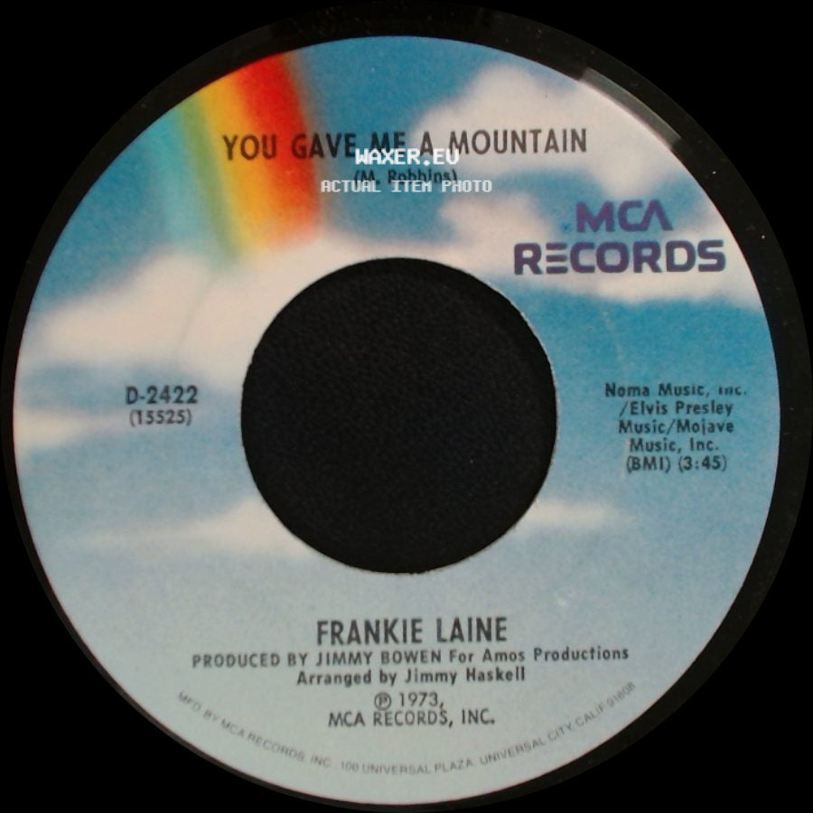 Frankie Laine - You Gave Me A Mountain / To Each His Own side A