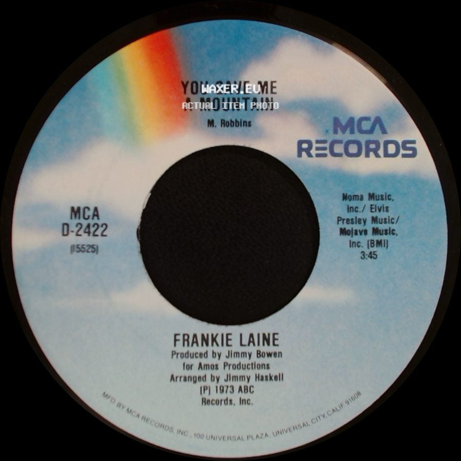 Frankie Laine - You Gave Me A Mountain / To Each His Own side A