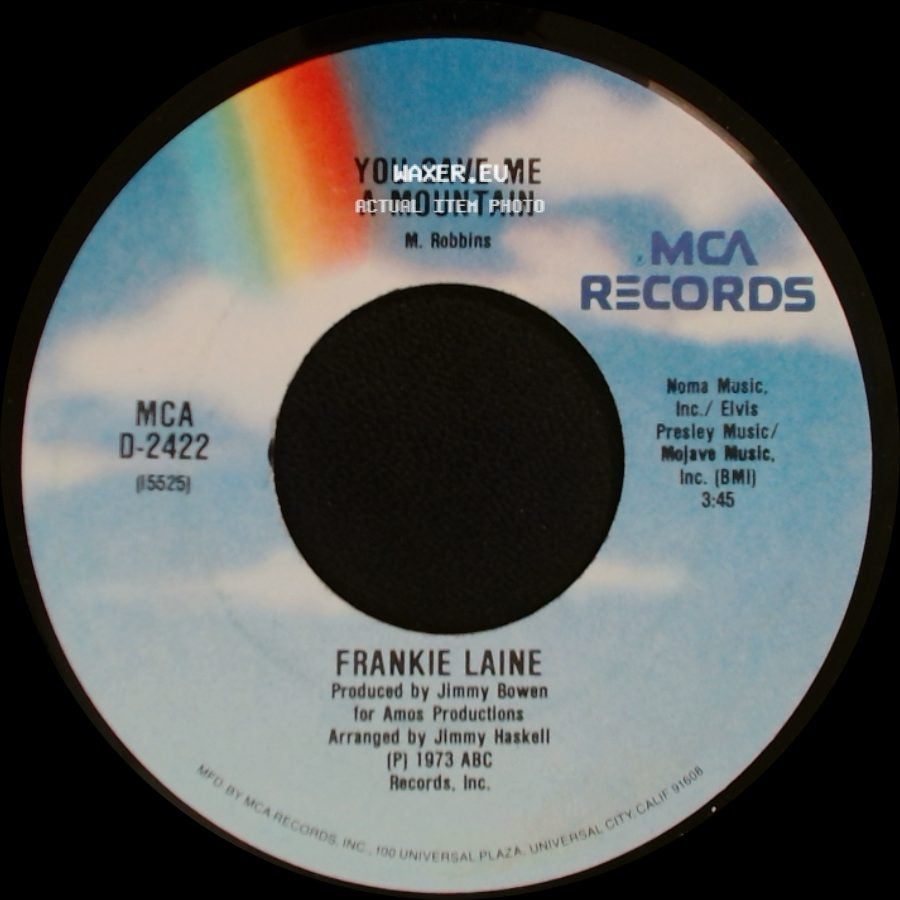 Frankie Laine - You Gave Me A Mountain / To Each His Own side A