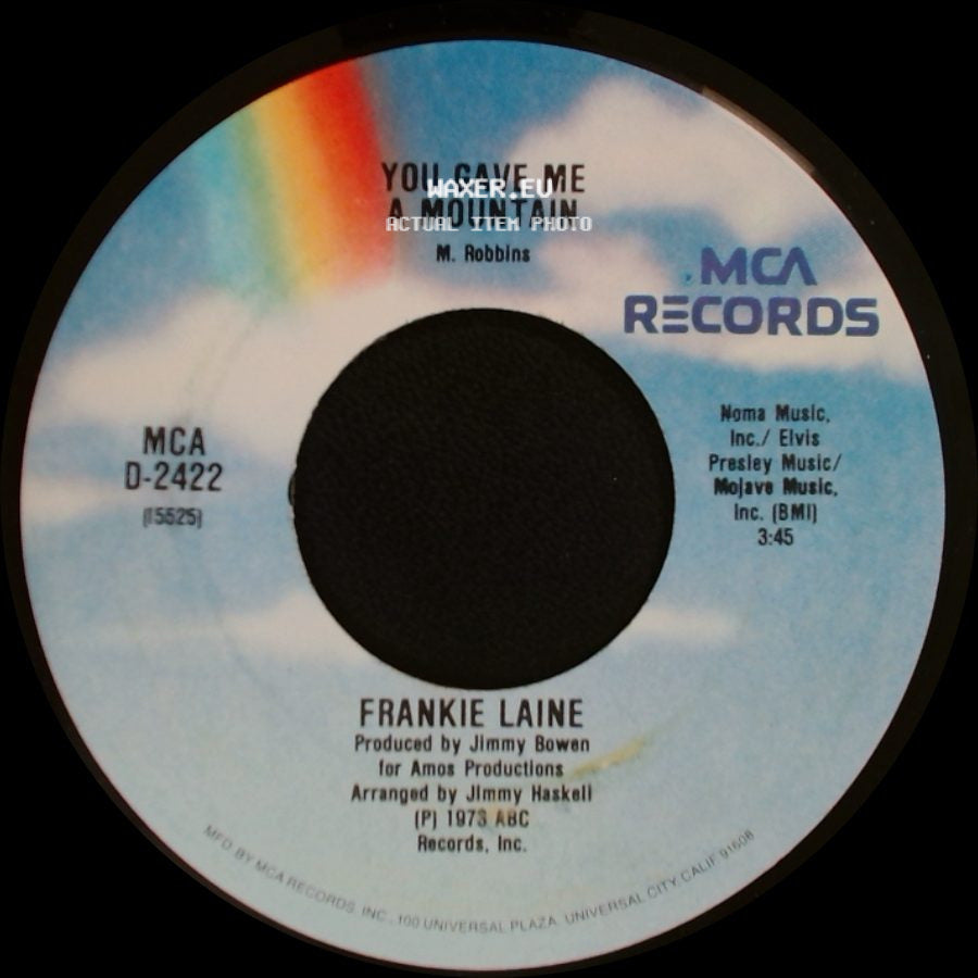 Frankie Laine - To Each His Own / You Gave Me A Mountain side B