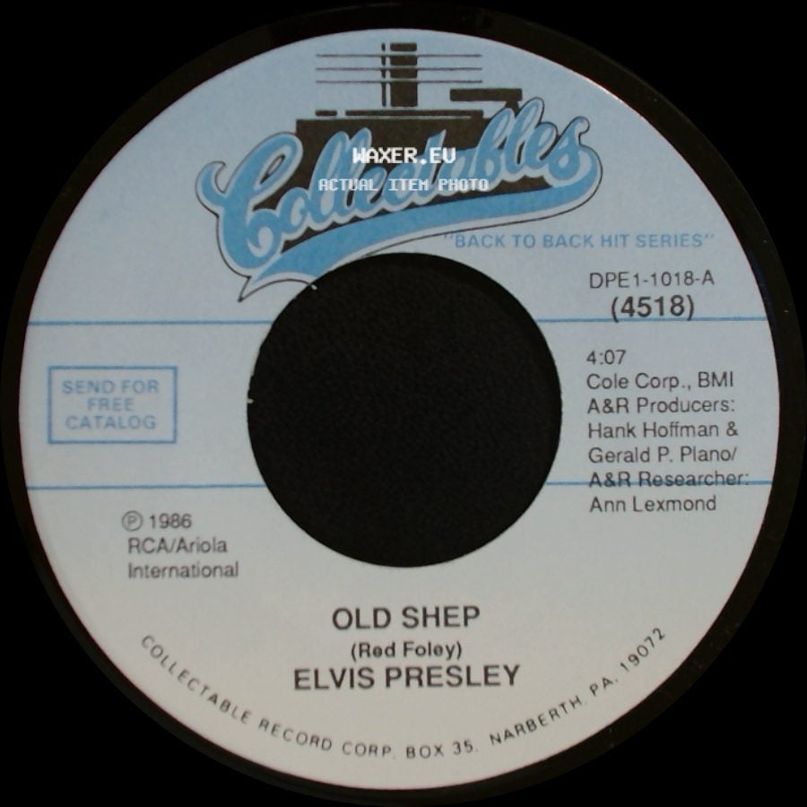 Elvis Presley - Old Shep / You'll Never Walk Alone (From "Carousel") side A