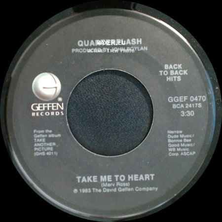 Quarterflash - Take Another Picture / Take Me To Heart side B