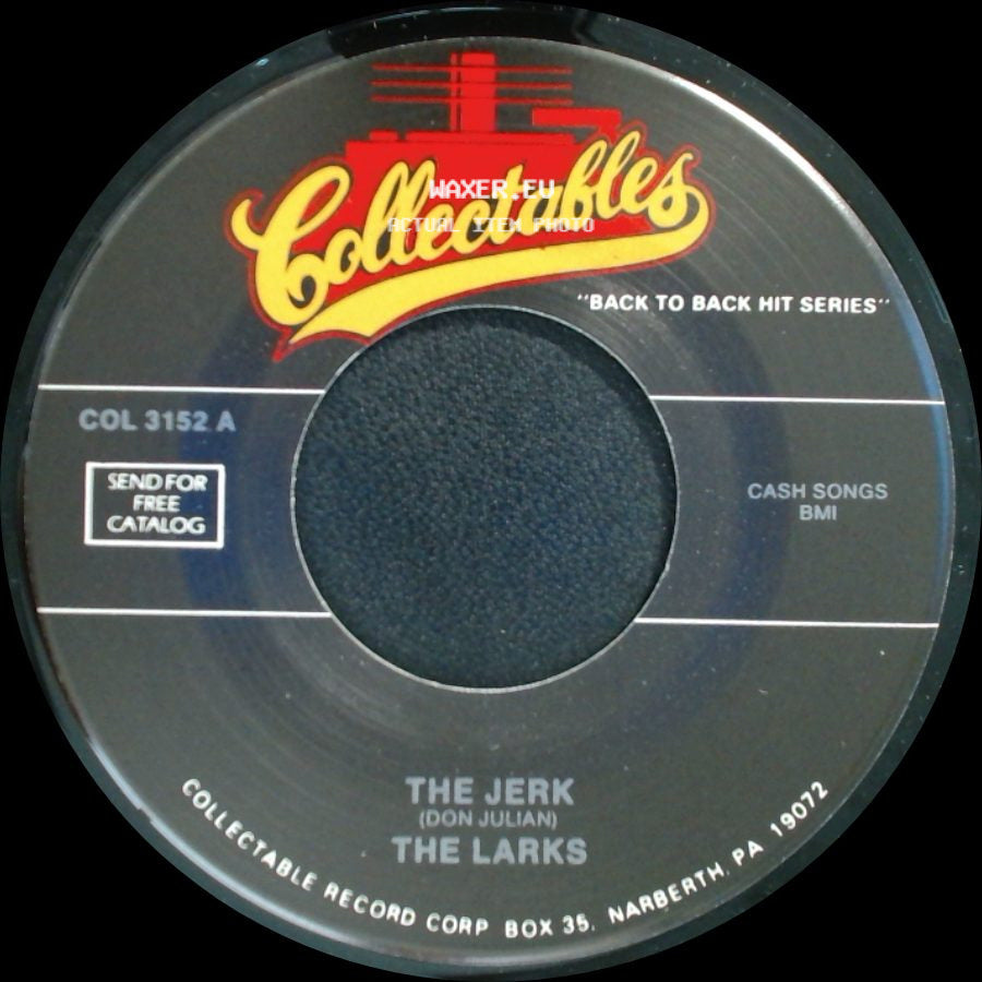 Lloyd Price / The Larks - Where Were You (On Our Wedding Day)? / The Jerk side B