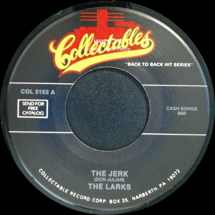 Lloyd Price / The Larks - Where Were You (On Our Wedding Day)? / The Jerk side B