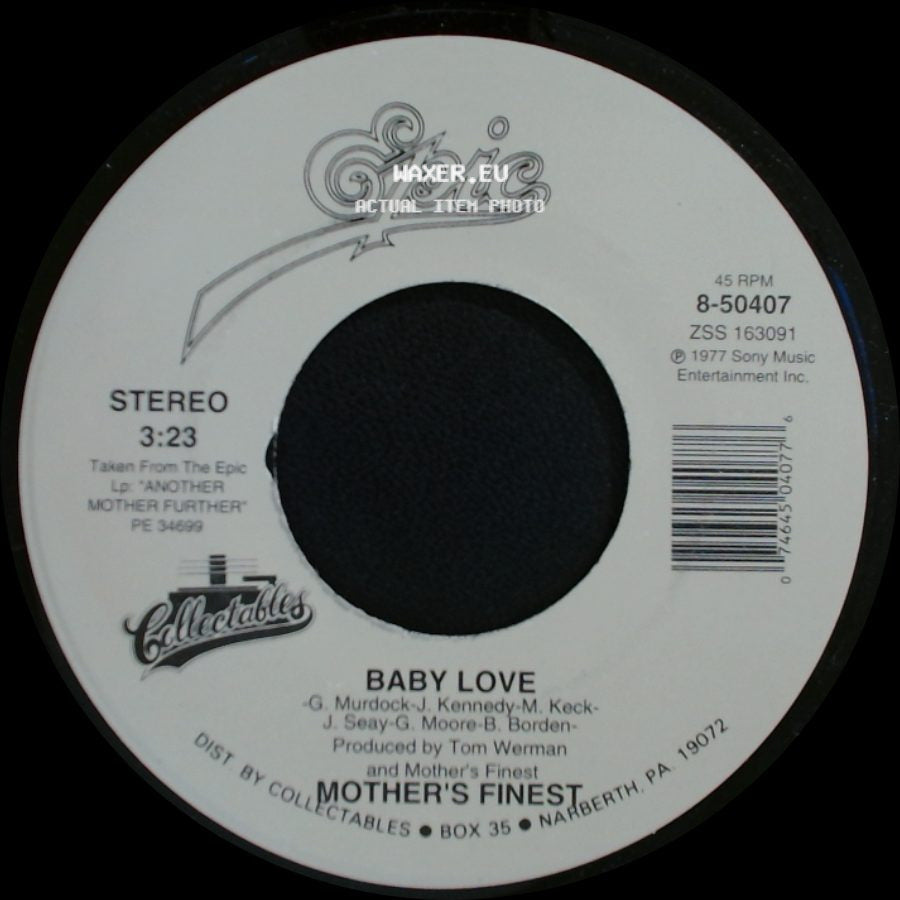 Mother's Finest - Hard Rock Lover / Baby Love side B