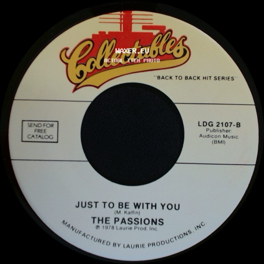 The Mystics / The Passions - Don't Take The Stars / Just To Be With You side B