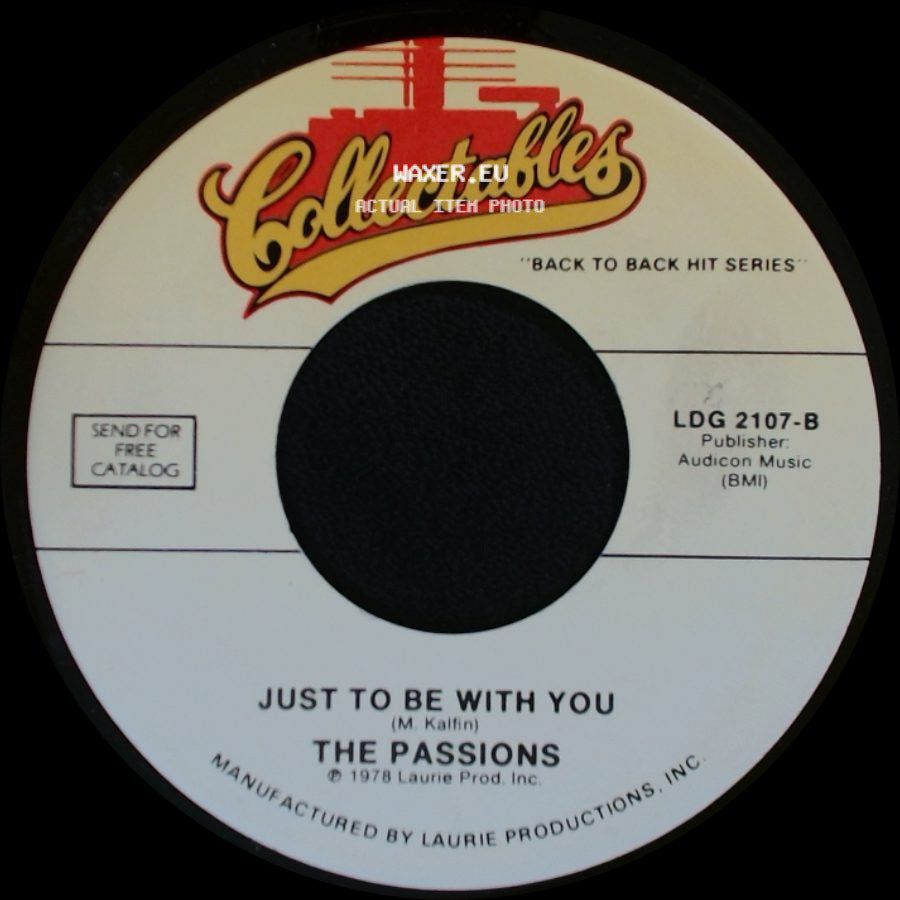 The Passions / The Mystics - Just To Be With You / Don't Take The Stars side A