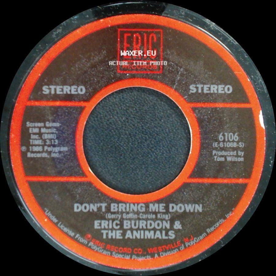Eric Burdon & The Animals - Sky Pilot / Don't Bring Me Down side B