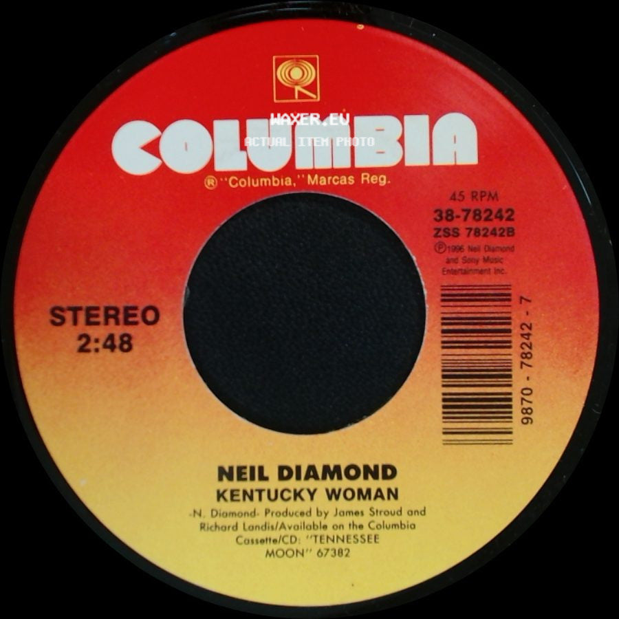 Neil Diamond - One Good Love (Duet With Waylon Jennings) / Kentucky Woman side B
