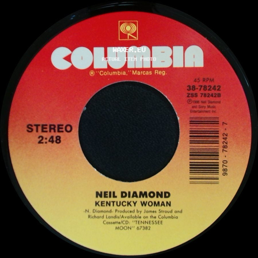 Neil Diamond - One Good Love (Duet With Waylon Jennings) / Kentucky Woman side B