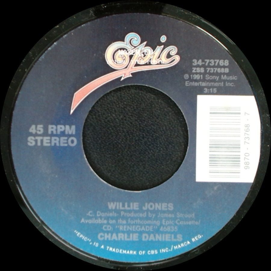 Charlie Daniels - Honky Tonk Life / Willie Jones side B