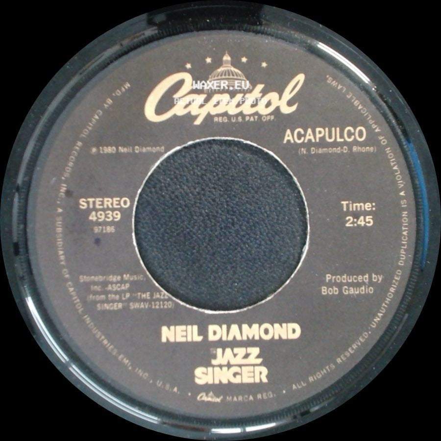 Neil Diamond - Love On The Rocks / Acapulco side B