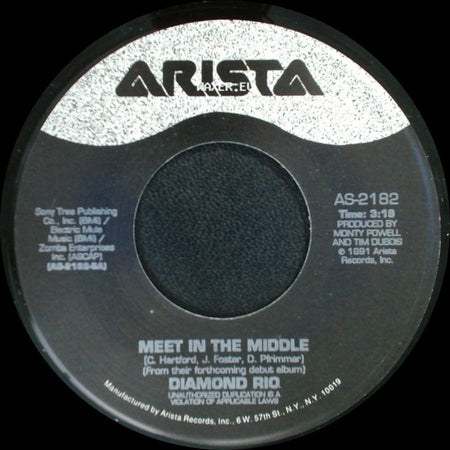 Diamond Rio - The Ballad Of Conley And Billy (The Proof's In The Pickin') / Meet In The Middle side B