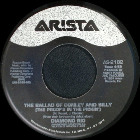 Diamond Rio - The Ballad Of Conley And Billy (The Proof's In The Pickin') / Meet In The Middle side A