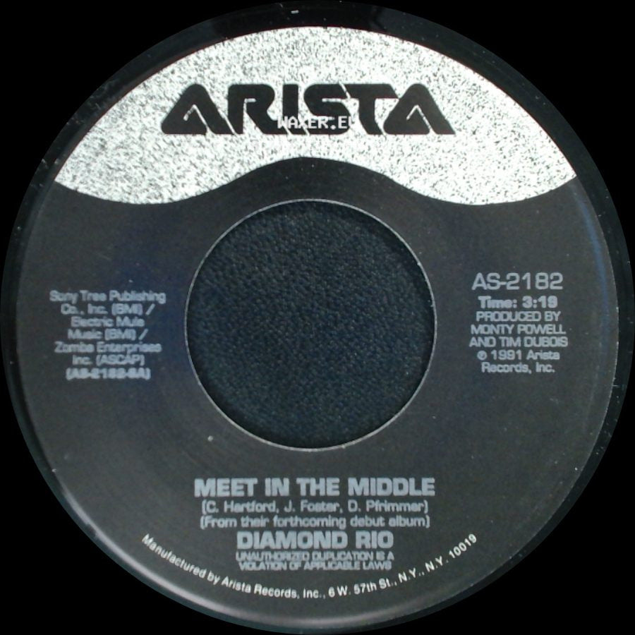 Diamond Rio - The Ballad Of Conley And Billy (The Proof's In The Pickin') / Meet In The Middle side B