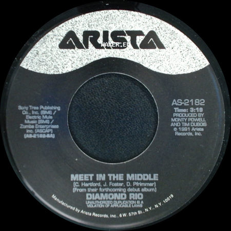 Diamond Rio - The Ballad Of Conley And Billy (The Proof's In The Pickin') / Meet In The Middle side B