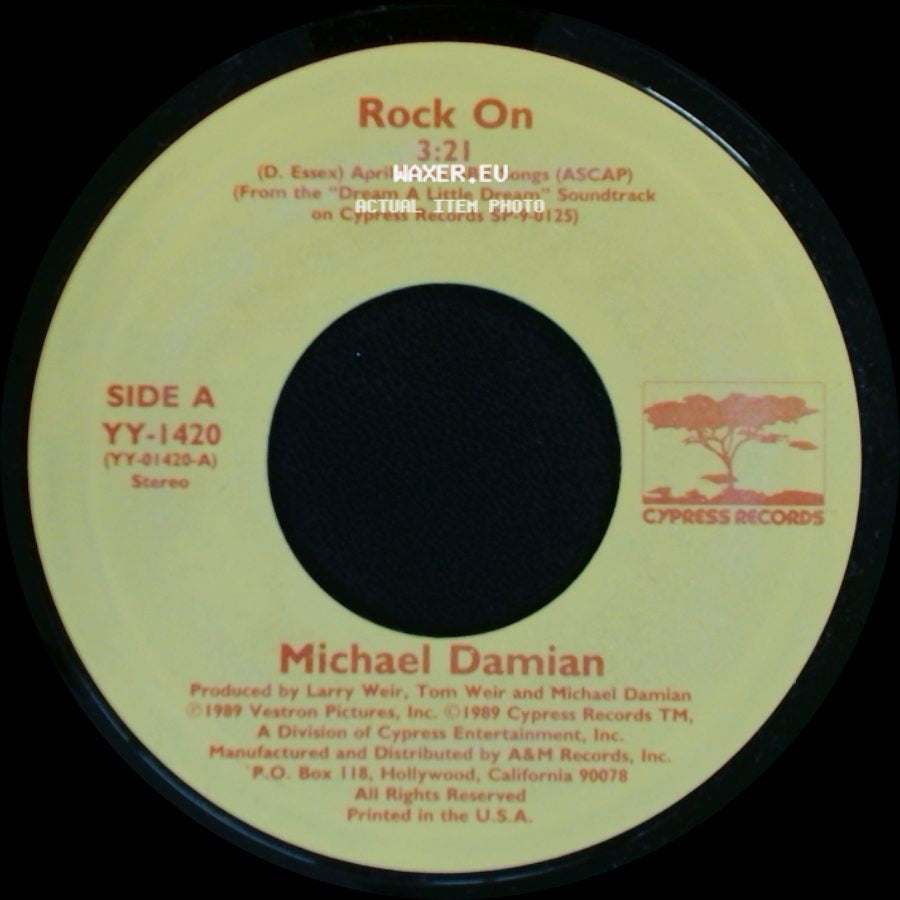 Michael Damian / Blue Future - Rock On / Where Is She? side A