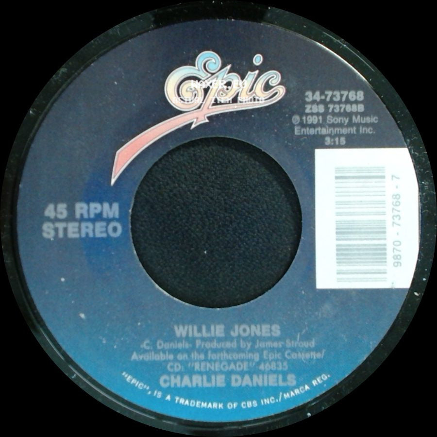 Willie Jones / Charlie Daniels - Unknown Title A / Honky Tonk Life side A