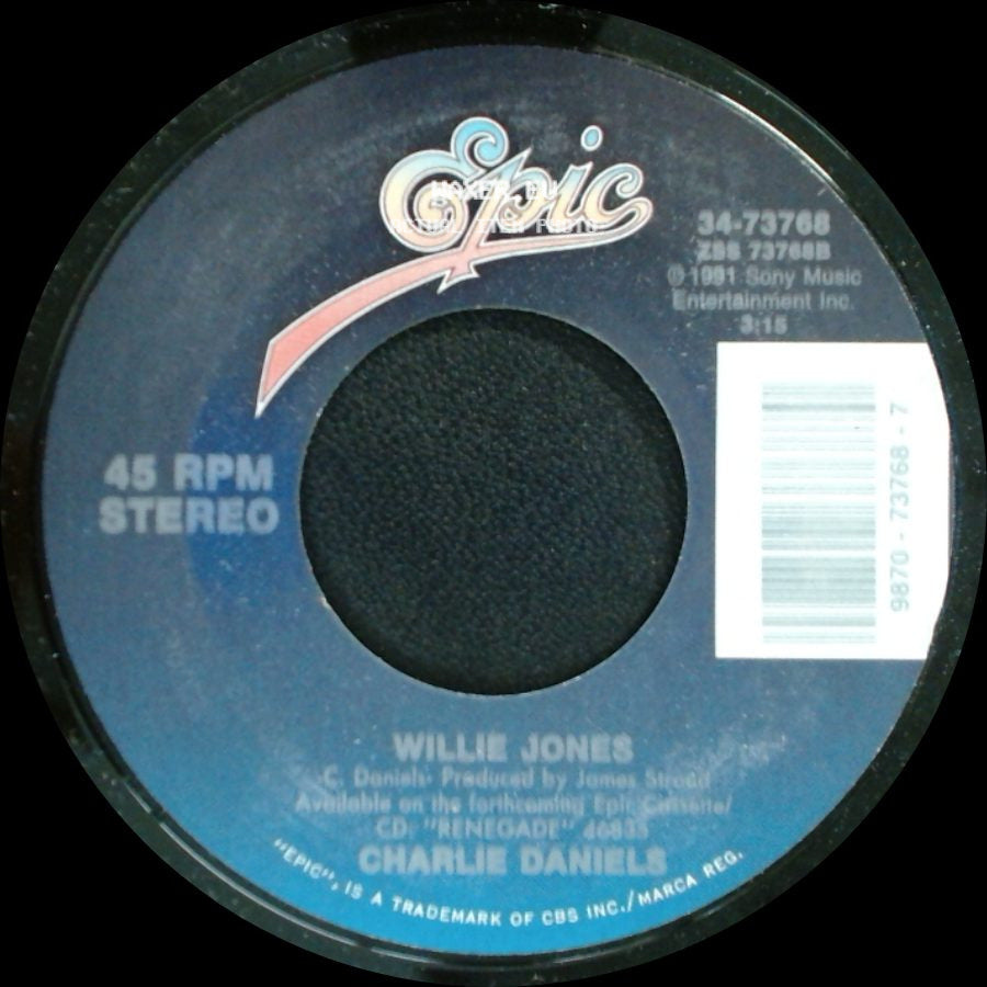 Charlie Daniels - Honky Tonk Life / Willie Jones side B