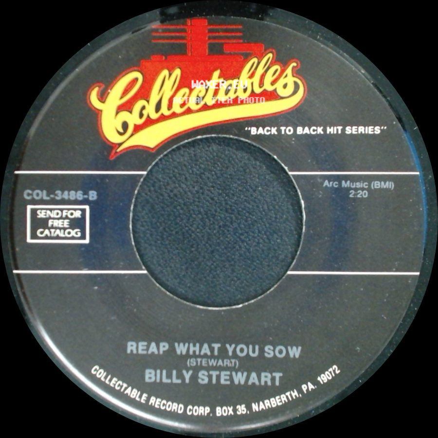 Billy Stewart / Bo Diddley - Reap What You Sow / Bring It To Me Jerome side A