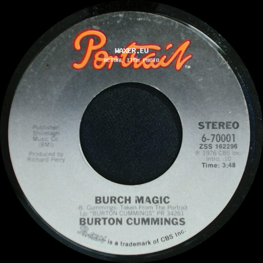 Burton Cummings - Burch Magic / Stand Tall side A