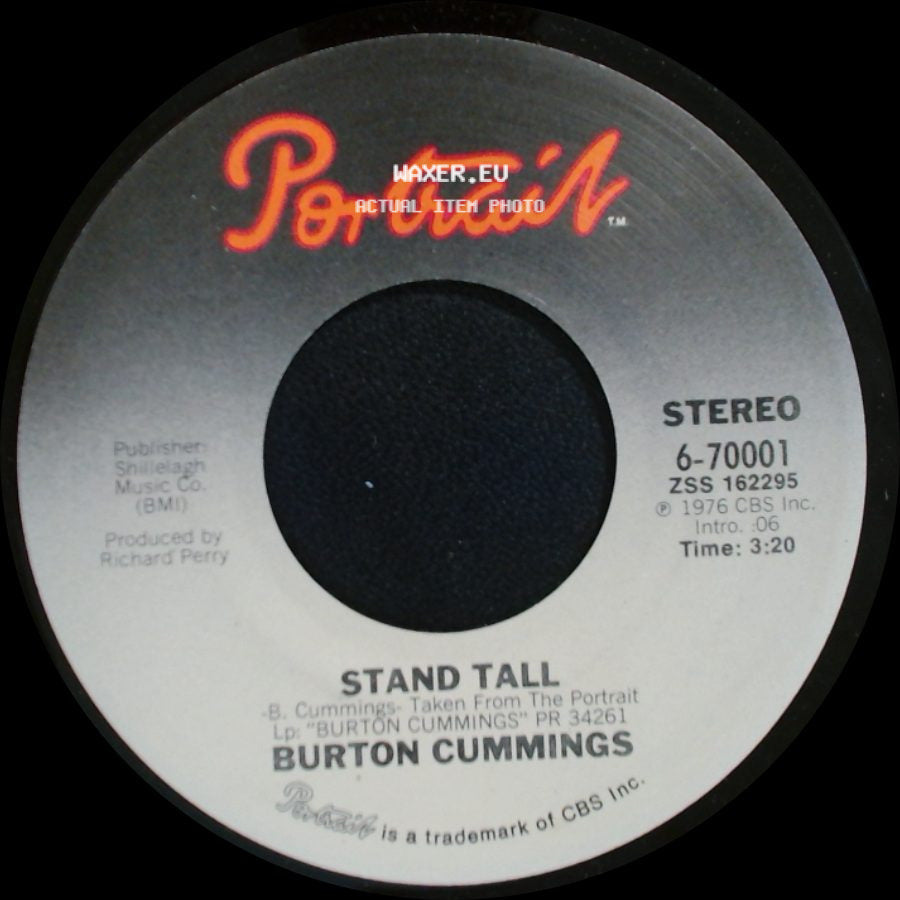 Burton Cummings - Stand Tall / Burch Magic side A