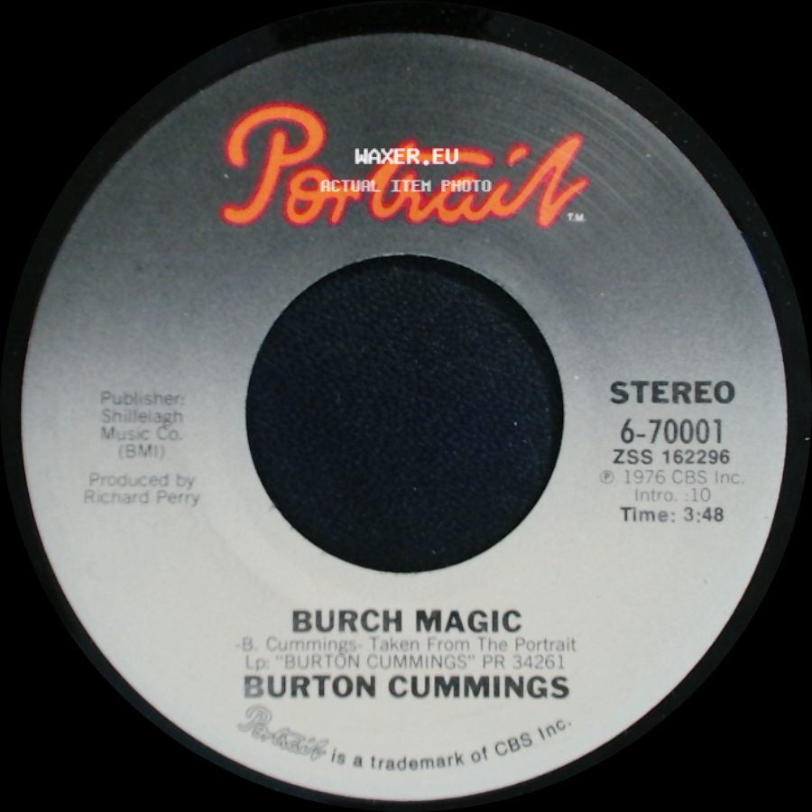 Burton Cummings - Stand Tall / Burch Magic side B