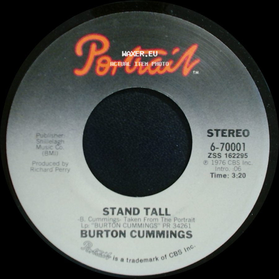Burton Cummings - Stand Tall / Burch Magic side A