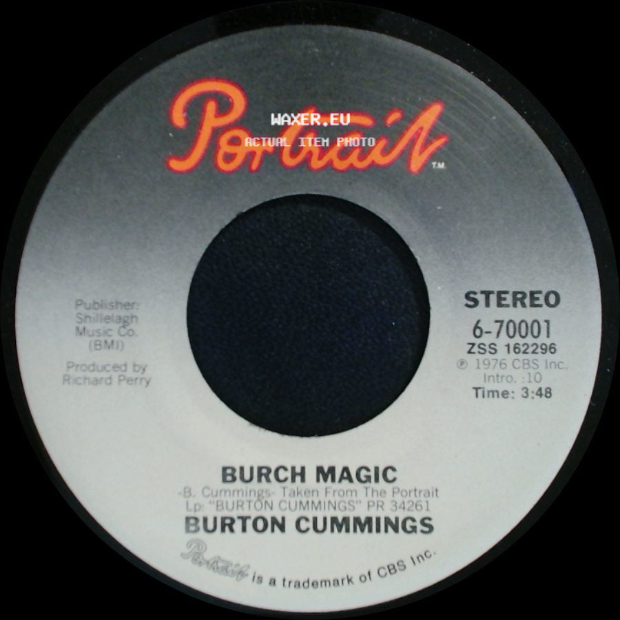 Burton Cummings - Stand Tall / Burch Magic side B