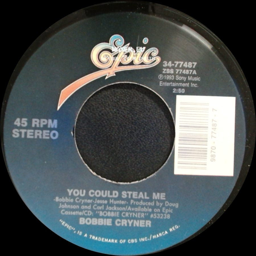Bobbie Cryner - Leavin' Houston Blues / You Could Steal Me side B