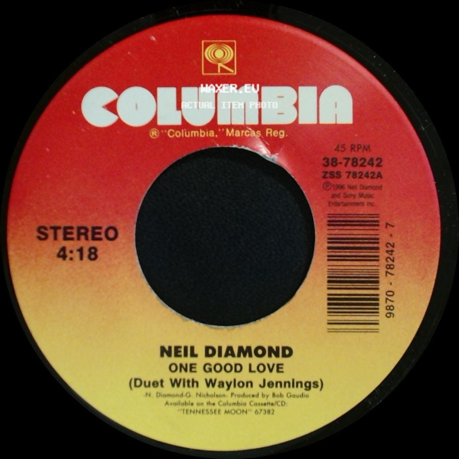 Neil Diamond - One Good Love (Duet With Waylon Jennings) / Kentucky Woman side A