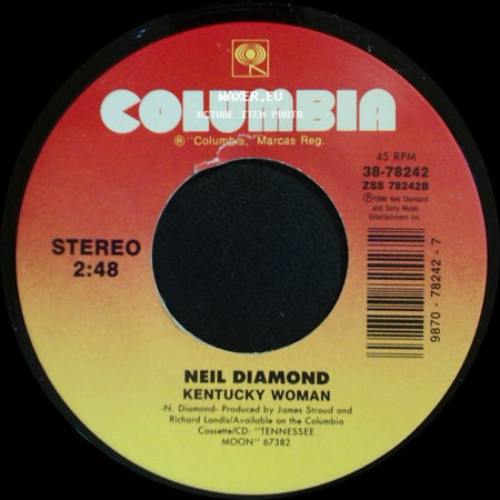 Neil Diamond - One Good Love (Duet With Waylon Jennings) / Kentucky Woman side B