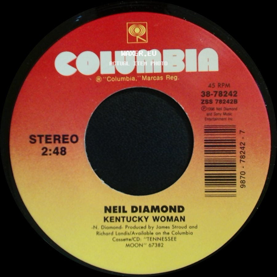 Neil Diamond - One Good Love (Duet With Waylon Jennings) / Kentucky Woman side B