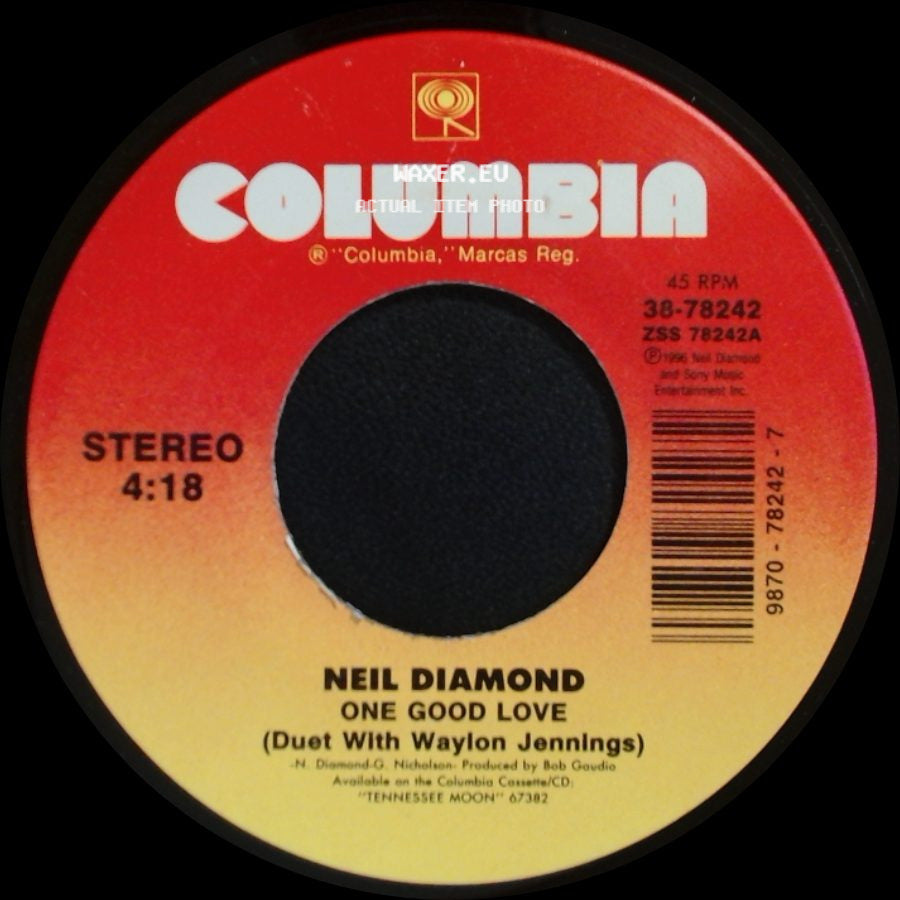 Neil Diamond - One Good Love (Duet With Waylon Jennings) / Kentucky Woman side A
