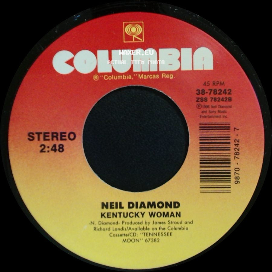 Neil Diamond - One Good Love (Duet With Waylon Jennings) / Kentucky Woman side B