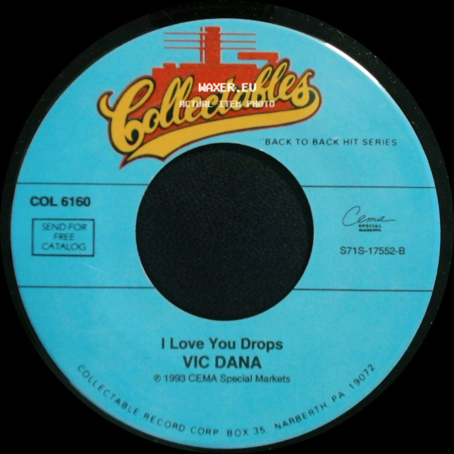 Vic Dana - I Love You Drops / Red Roses For A Blue Lady side A